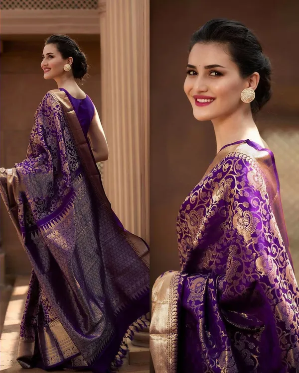 Purple_Embellished_Banarasi_Jacquard_Saree_(Purple)